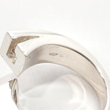 GUCCI Ring spiral Silver925/Rhinestone #11(JP Size) Silver Women Used - JP-BRANDS.com