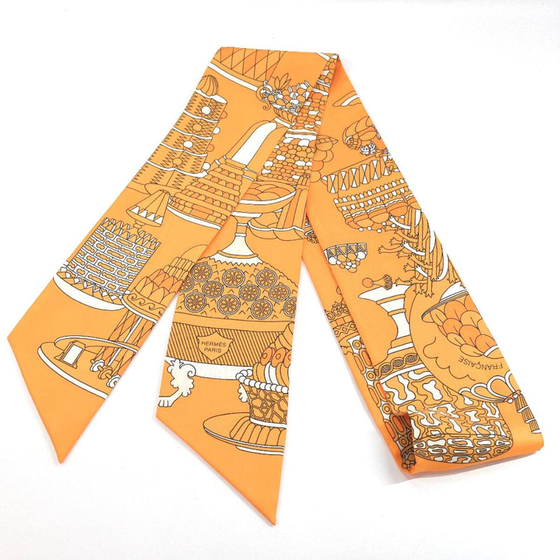 HERMES scarf Maxi Twilly silk Orange Women Used - JP-BRANDS.com