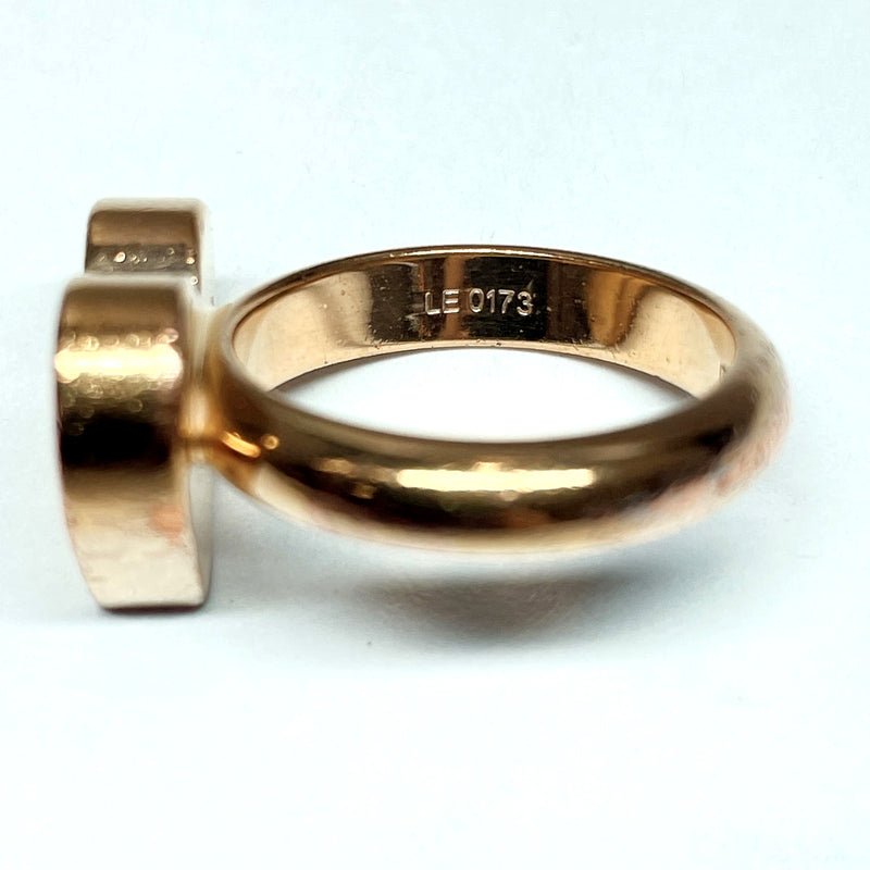 LOUIS VUITTON Ring M67106 heart Damier metal #12(JP Size) gold