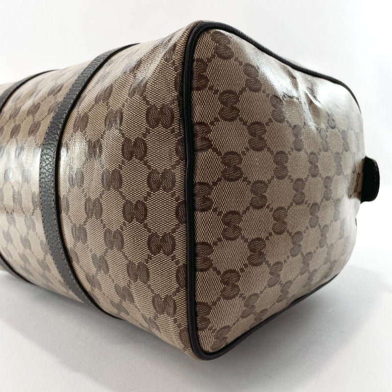 Pre-Loved Gucci GG Crystal Boston Bag Mens Brown One Size