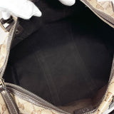 GUCCI Handbag 265697 Mini Boston GG crystal/leather Brown Women Used - JP-BRANDS.com