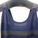 CHANEL camisole cotton Navy Navy Women Used - JP-BRANDS.com