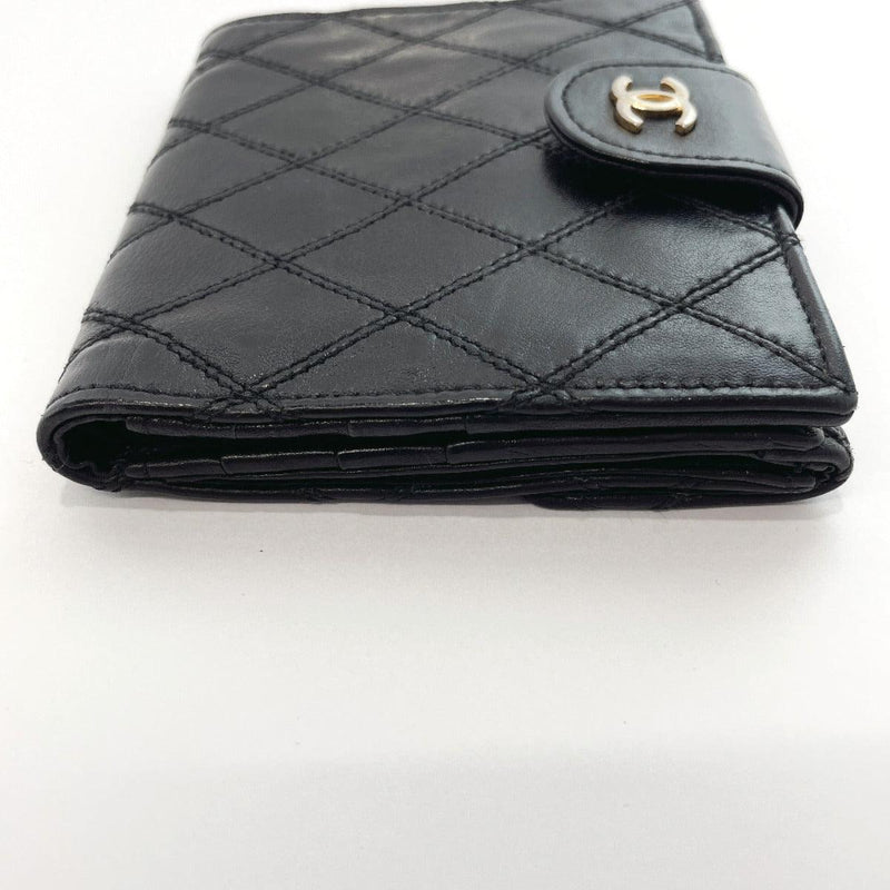 CHANEL wallet Matelasse leather Black Women Used - JP-BRANDS.com