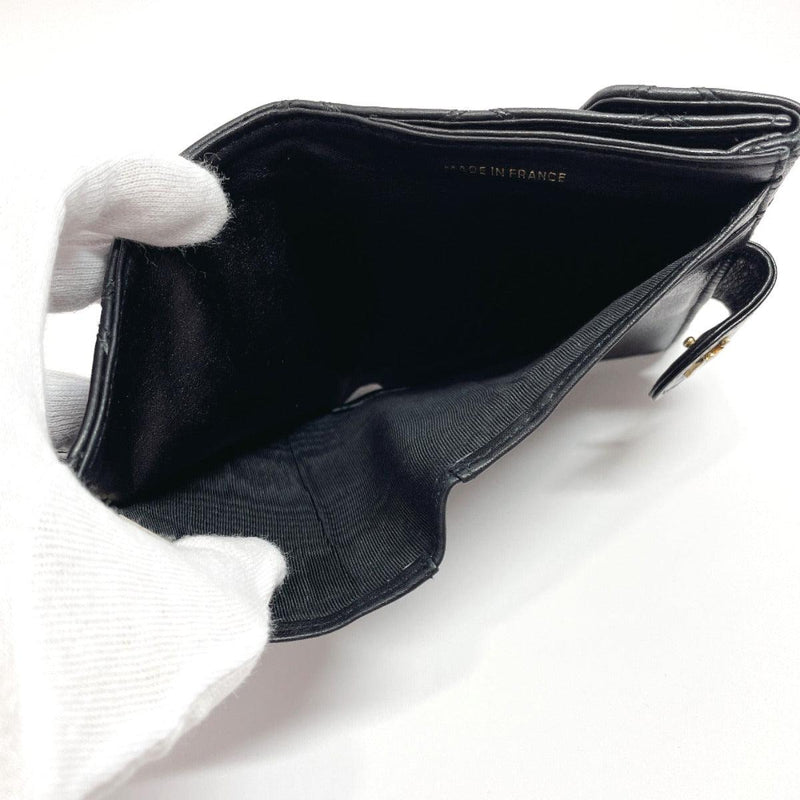 CHANEL wallet Matelasse leather Black Women Used - JP-BRANDS.com