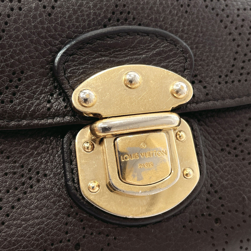LOUIS VUITTON purse M95549 Portefeiulle Amelia Monogram Mahina Dark brown Women Used