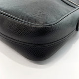 LOUIS VUITTON Shoulder Bag M32462 Dimitri Taiga Black mens Used