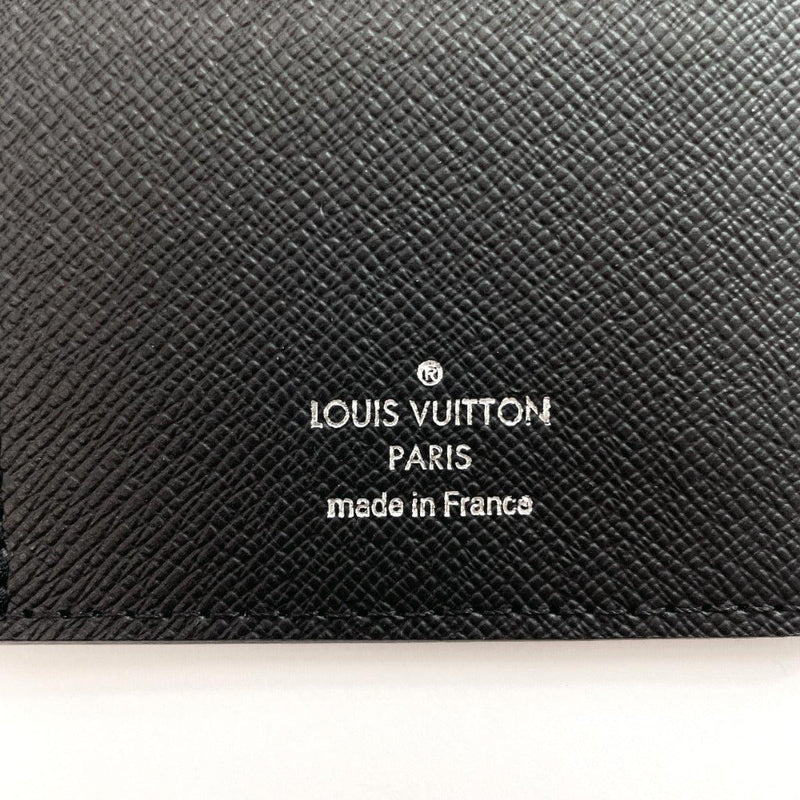 LOUIS VUITTON purse M30541 Portefeiulle Ron Bill Compartment Taiga Black Black mens Used - JP-BRANDS.com