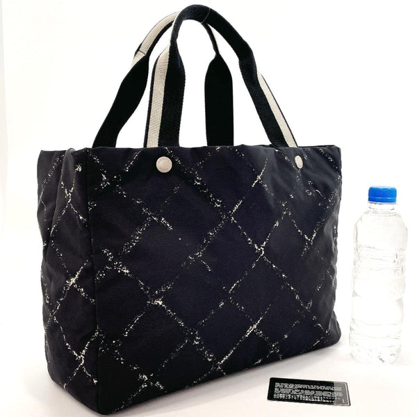 CHANEL Tote Bag Travel line Nylon Black Black Women Used - JP-BRANDS.com