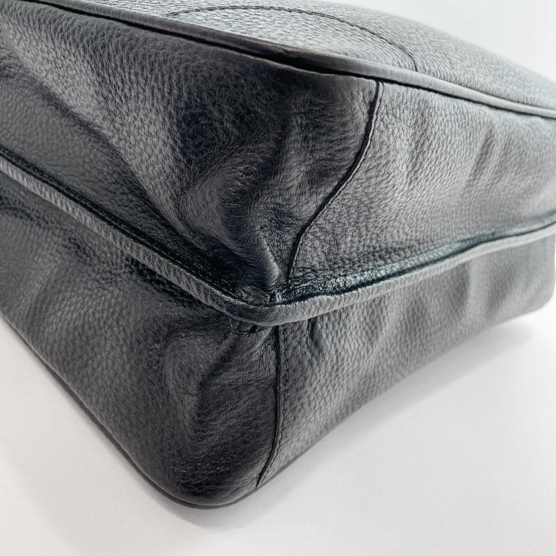 LOEWE Briefcase vintage leather Black mens Used - JP-BRANDS.com