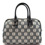 LOEWE Handbag anagram Mini Boston canvas/leather Black Women Used - JP-BRANDS.com
