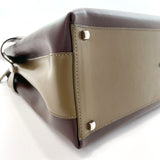 Salvatore Ferragamo Handbag DY-21 Gancini bicolor leather Brown Brown Women Used