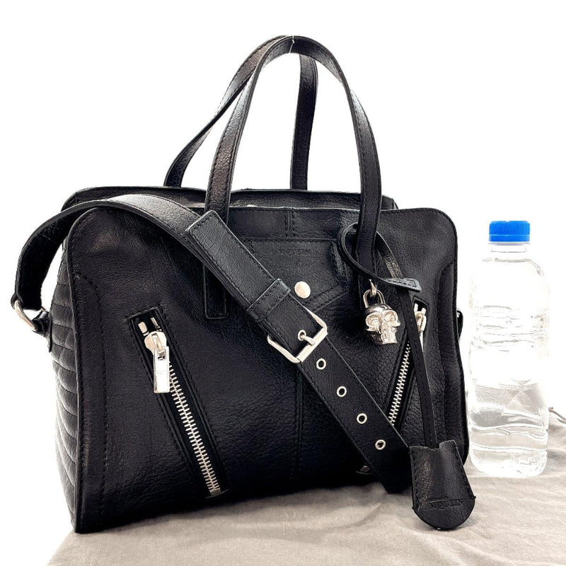 Alexander McQueen Shoulder Bag 544483.360346 2WAY handbag Padlock leather Black Women Used - JP-BRANDS.com