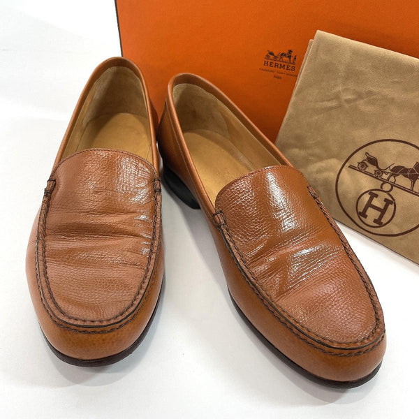 HERMES loafers shoes leather Brown Women Used - JP-BRANDS.com