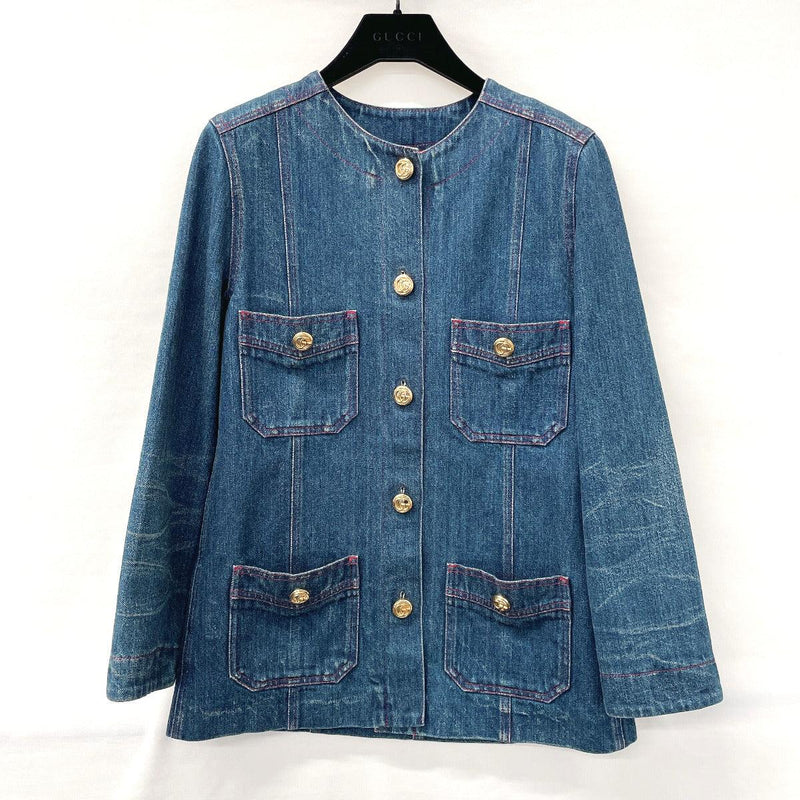 Jaffary Destroyed Trucker Denim Jacket Mens Large Embroidered Distressed |  eBay