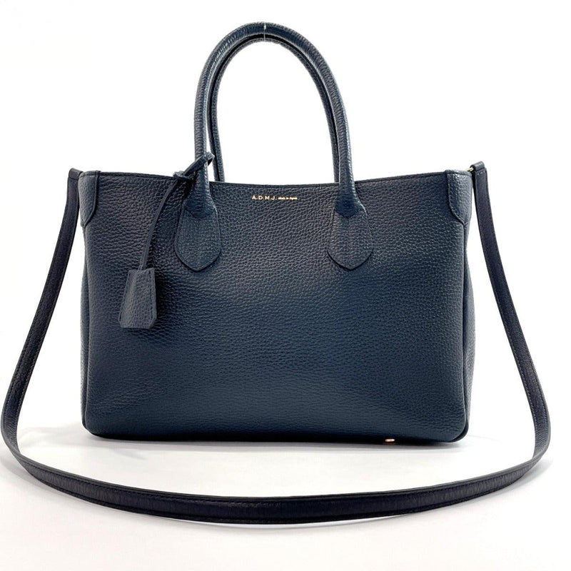 A.D.M.J. -Accesoires De Mademoiselle- Handbag 2way leather Navy