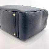 A.D.M.J. -Accesoires De Mademoiselle- Handbag 2way leather Navy Women Used - JP-BRANDS.com