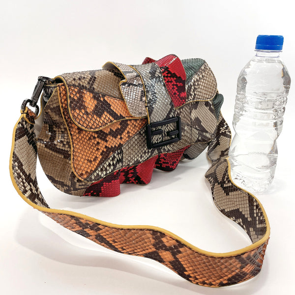 FENDI Shoulder Bag 8BR600 Mamma bucket Python multicolor Women Used