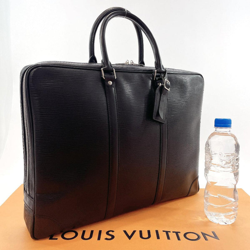 Louis Vuitton Voyage Briefcase in Black Epi Leather