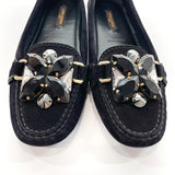 LOUIS VUITTON Moccasin Bijou driving shoes Suede/leather Black Women Used - JP-BRANDS.com