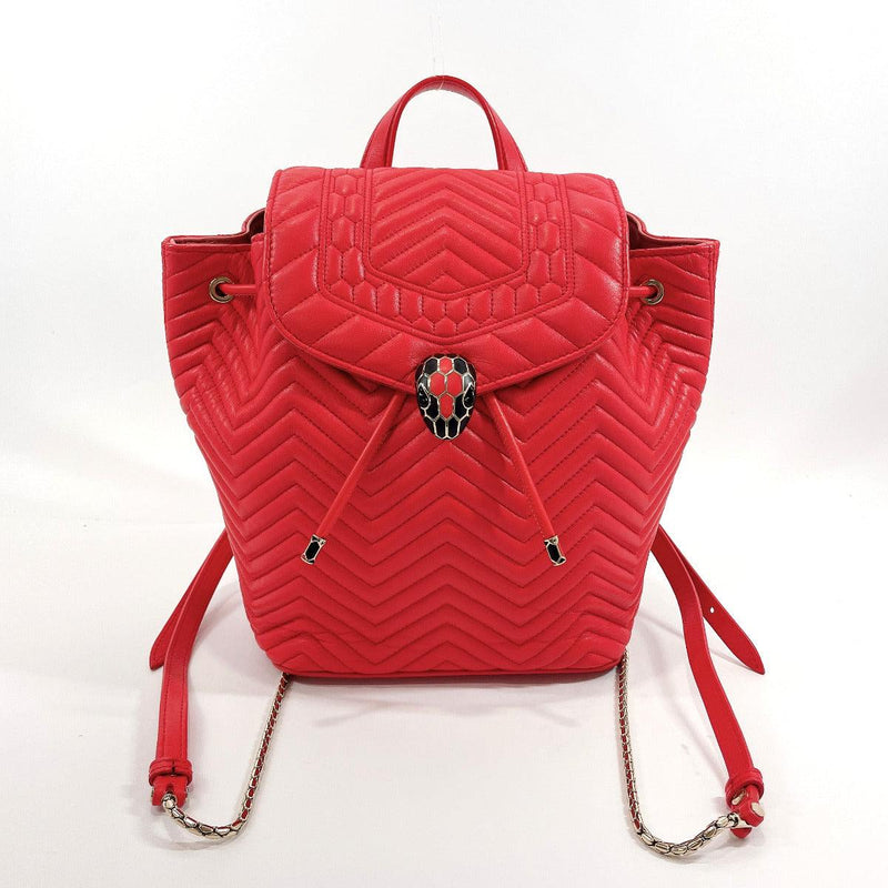 BVLGARI Backpack Daypack 286537 Serpenti backpack leather Red Women Us – JP- BRANDS.com