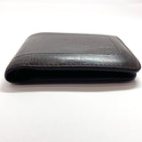 LOUIS VUITTON wallet M92074  Porte Billets6Cartes Crédit Utah leather Dark brown mens Used