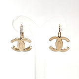 CHANEL earring COCO Mark metal beige Women Used - JP-BRANDS.com