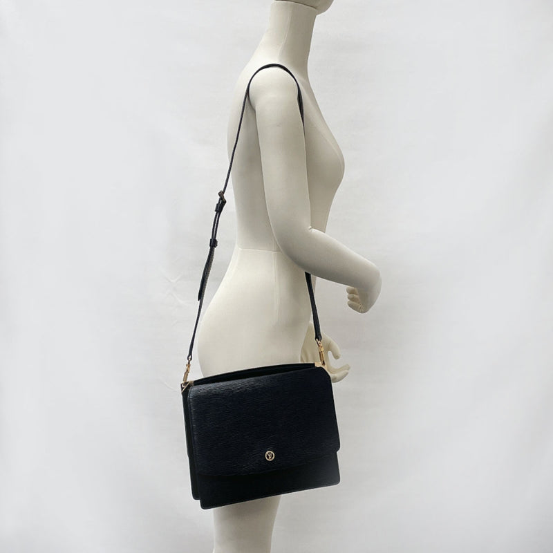 LOUIS VUITTON Shoulder Bag M52362 Grenel Epi Leather Black Noir Women Used