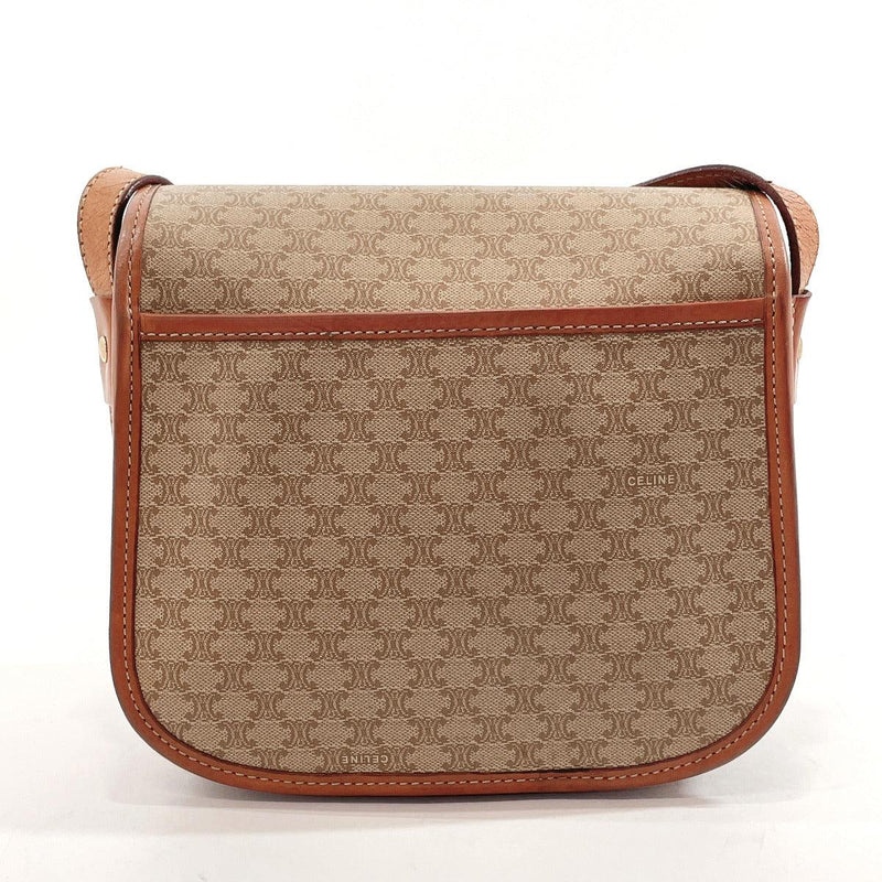 CELINE Shoulder Bag Macadam PVC/leather beige Women Used - JP-BRANDS.com
