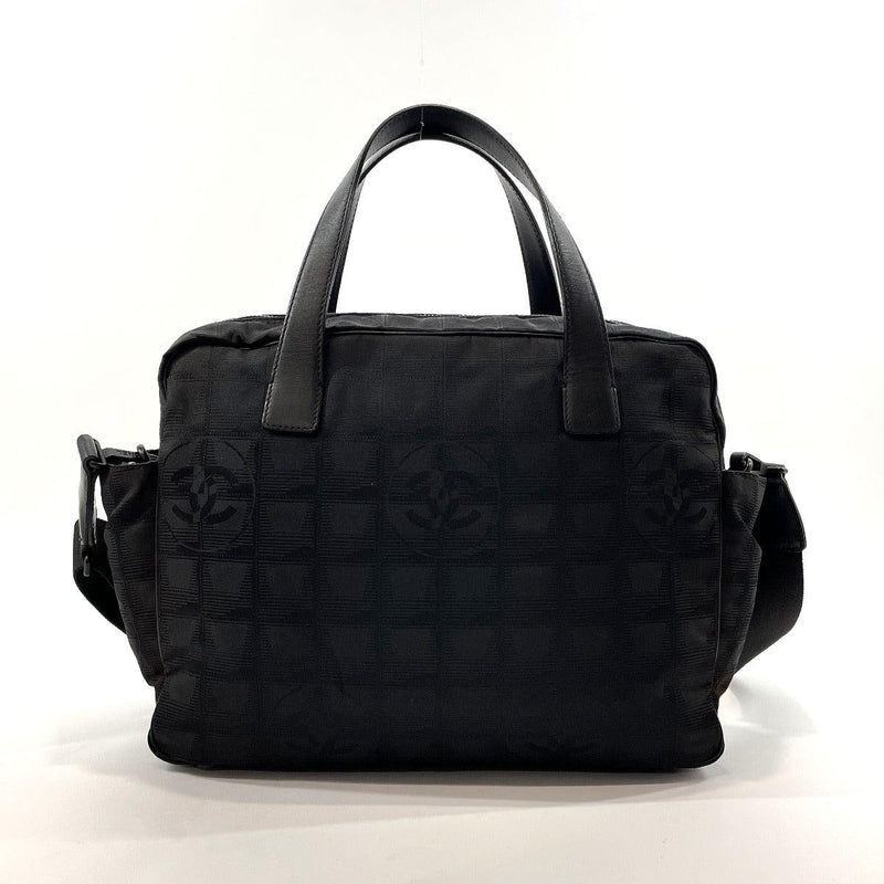 CHANEL Handbag A15973 New travel line Nylon Black Women Used