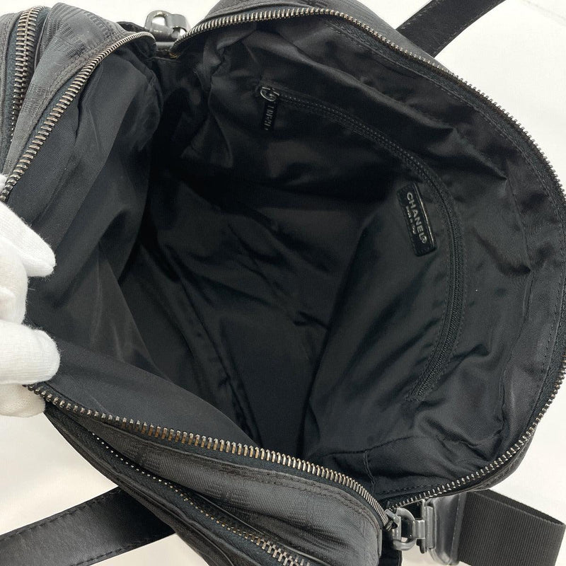CHANEL Handbag A15973 New travel line Nylon Black Women Used –