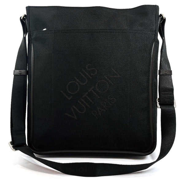 LOUIS VUITTON Shoulder Bag N45252 Io Damier Grafitto Canvas Black