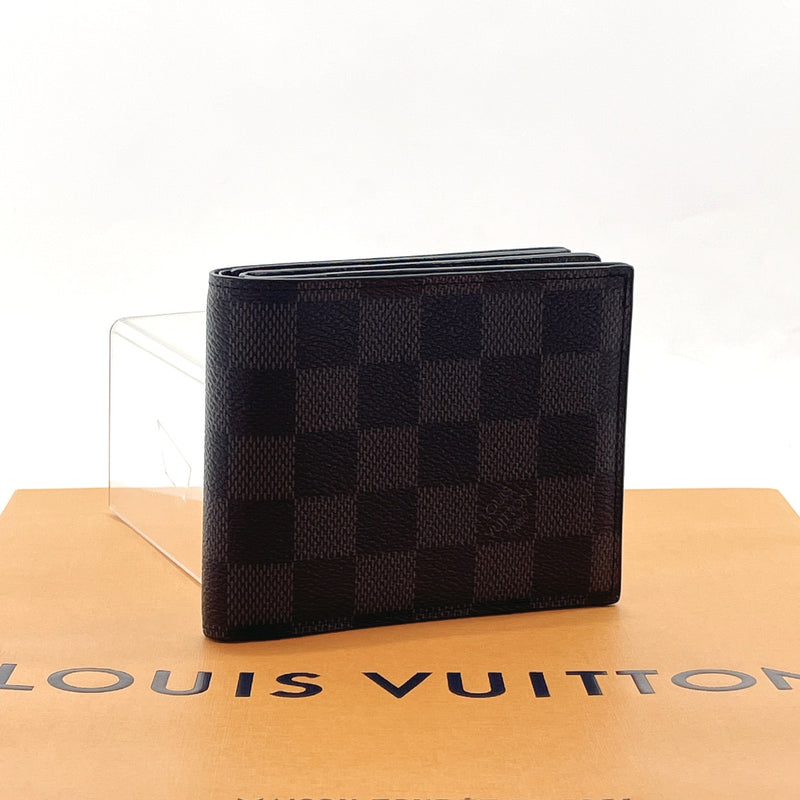 Louis Vuitton N60053 Amerigo Wallet , Black, One Size