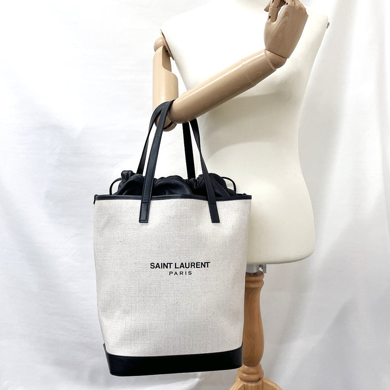 Saint Laurent White Tote Bags