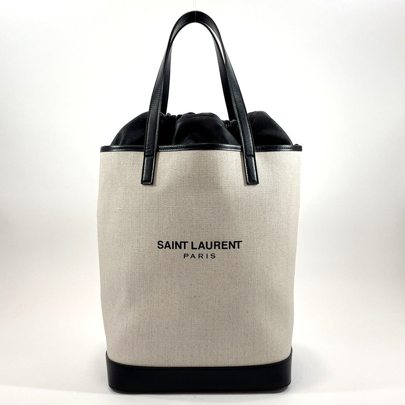 Saint Laurent Monogram Canvas and Leather Tote Bag – I MISS YOU VINTAGE