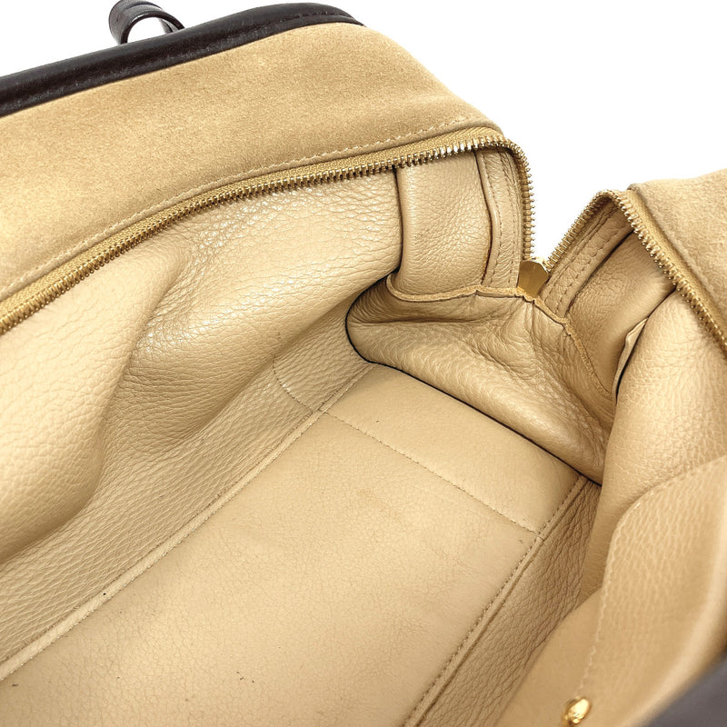 LOEWE Handbag Amazona 28 Suede/leather beige Women Used