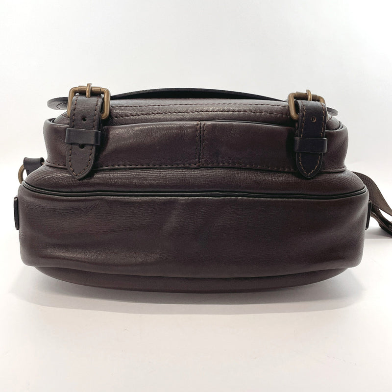 LOUIS VUITTON Shoulder Bag M92072 reporter Utah leather Dark brown