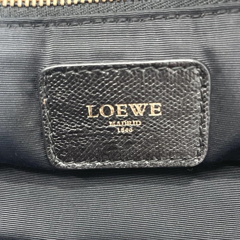 LOEWE Tote Bag Bijou decorative tote Satin/leather Black Women Used - JP-BRANDS.com