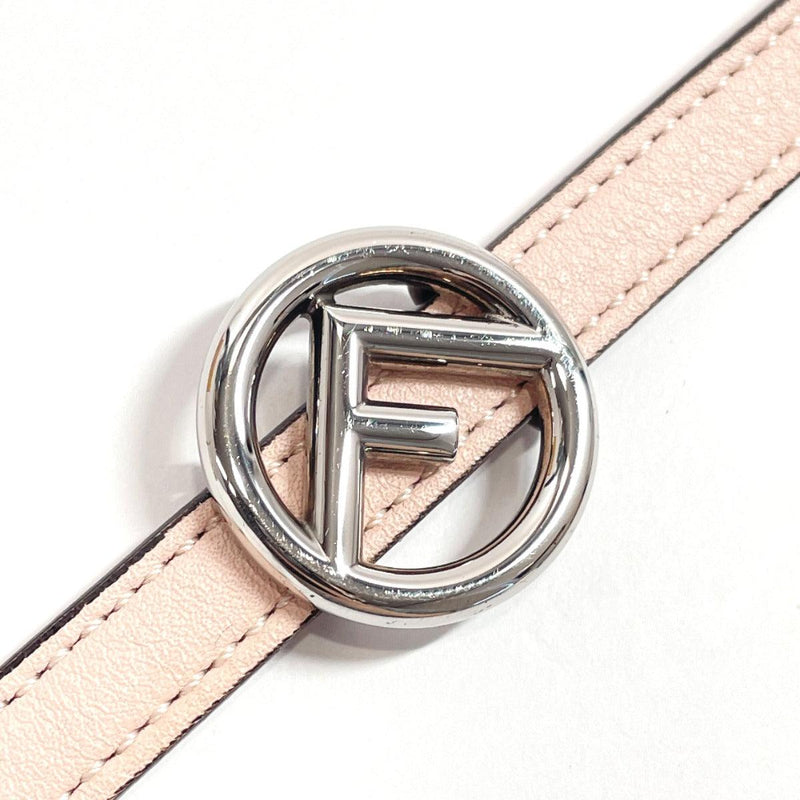 FENDI bracelet 8AG739 F's Double leather pink Women Used - JP-BRANDS.com