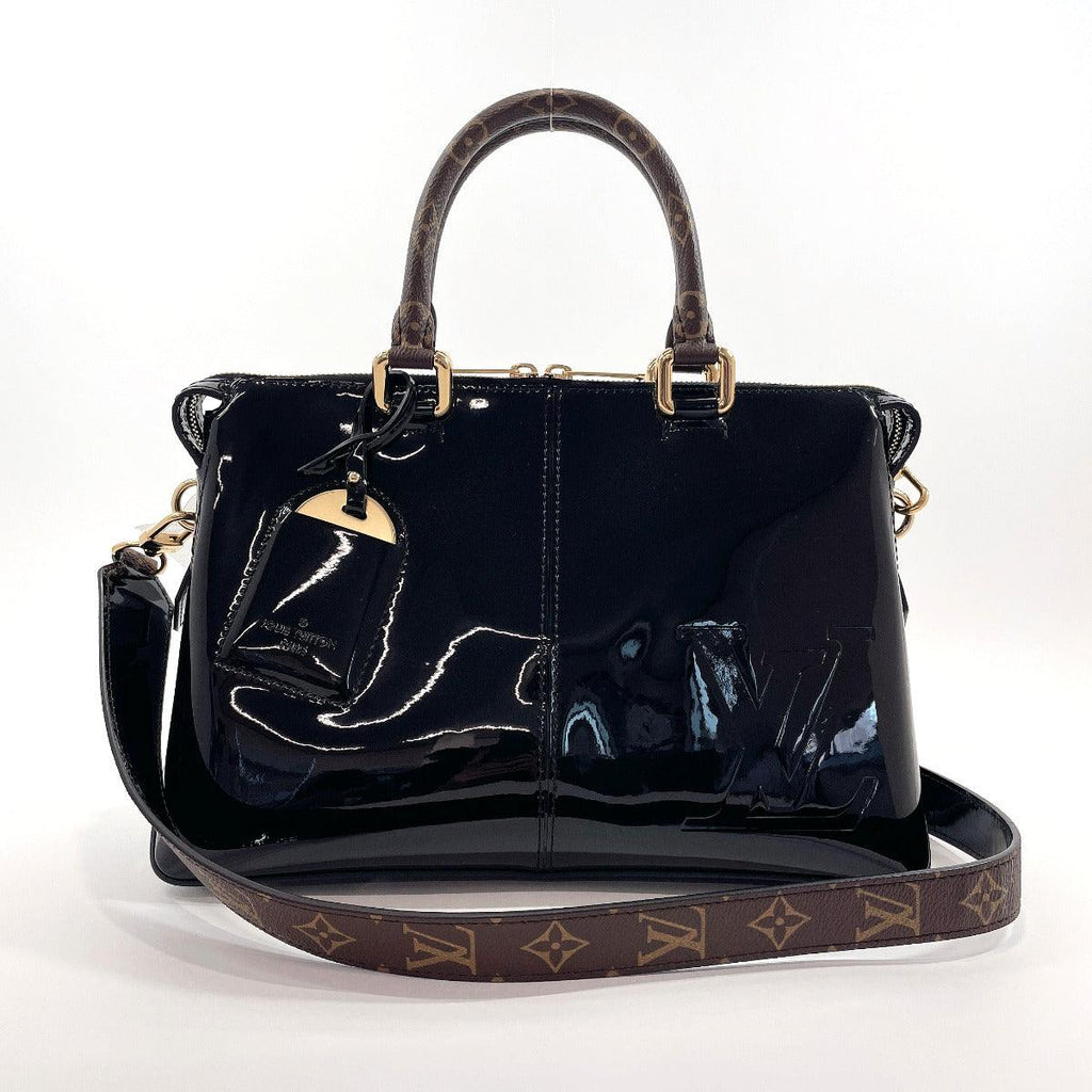 LOUIS VUITTON LOUIS VUITTON Tote Miroir Shoulder Bag M54626 enamel patent  leather Black Used M54626