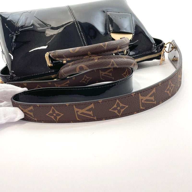 Louis Vuitton Brown/Black Monogram Canvas And Patent Leather