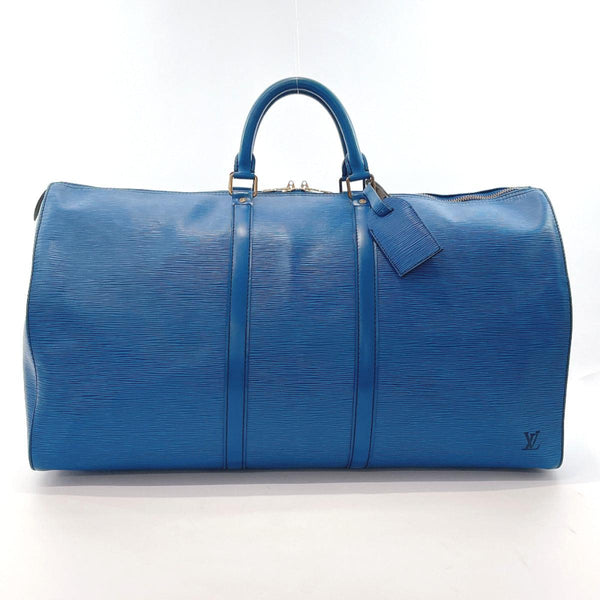 LOUIS VUITTON Boston bag M42955 Keepall55 Epi Leather blue mens Used - JP-BRANDS.com