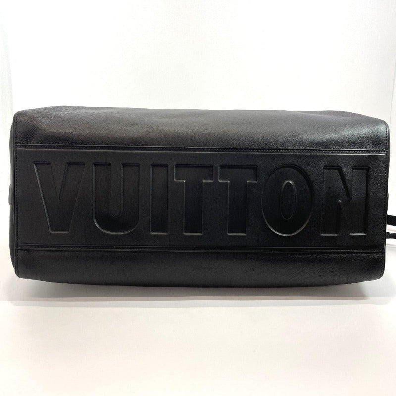 LOUIS VUITTON Boston bag M52183 Keepall Bandriere 50 leather Black