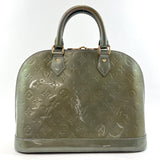 LOUIS VUITTON Handbag M91613 Alma PM Monogram Vernis green Women Used