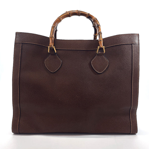 GUCCI Handbag 002-853-0259 Bamboo leather Brown Women Used