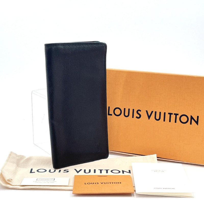 LOUIS VUITTON purse M30541 Portefeiulle colon Bill Compartment Taiga Black Black mens Used - JP-BRANDS.com