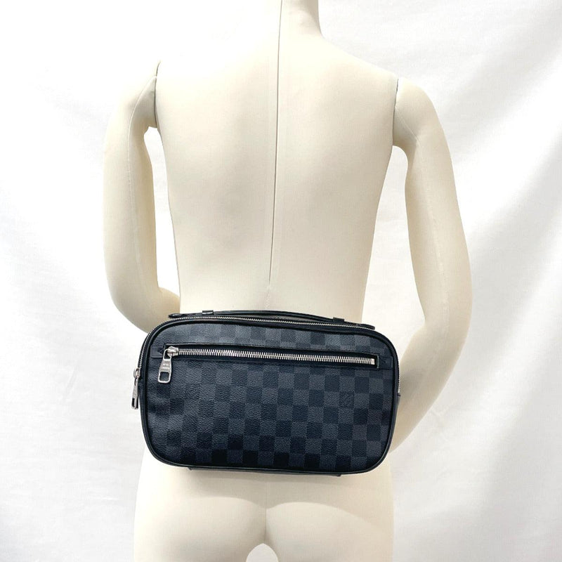Louis Vuitton Damier Graffiti Cross Body Bag Shoulder N41289 Ambler Black  Men's