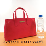 LOUIS VUITTON Tote Bag M93642 Wilsher PM Monogram Vernis Red Red Women Used