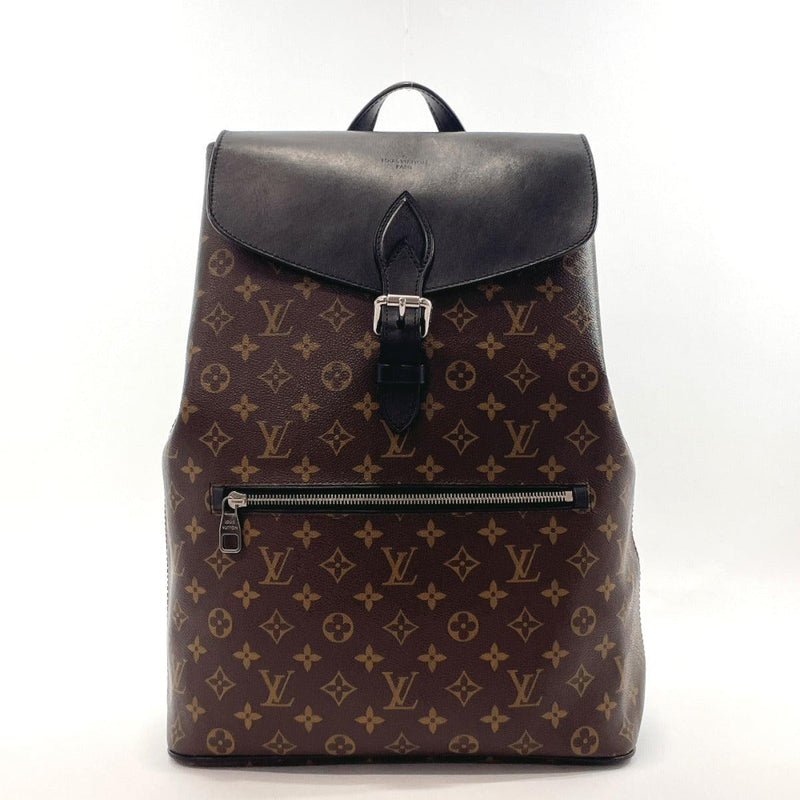 Louis Vuitton Palk Backpack Macassar Monogram Canvas Black, Brown