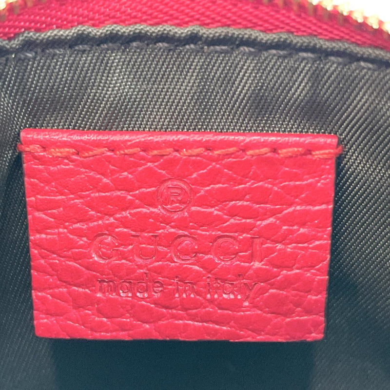 GUCCI coin purse 368879 Key ring leather Red Women Used - JP-BRANDS.com