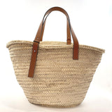 LOEWE Tote Bag 327.02.S81 Straw Bag Raffia/leather beige beige Women Used - JP-BRANDS.com